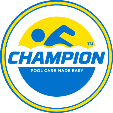 Champion logo - pool care made easy